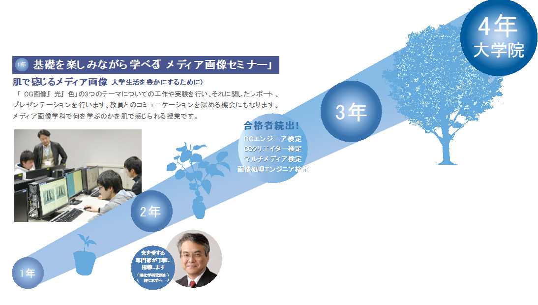 1年から4年とイメージ図